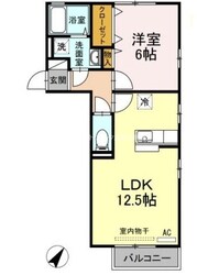 フラワー　A棟の物件間取画像